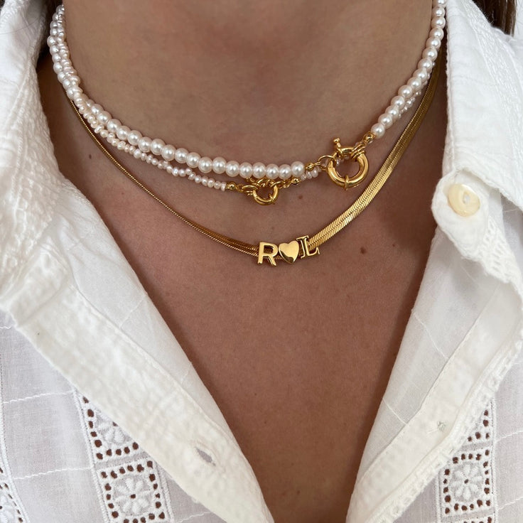 Collar de Iniciales de Amor