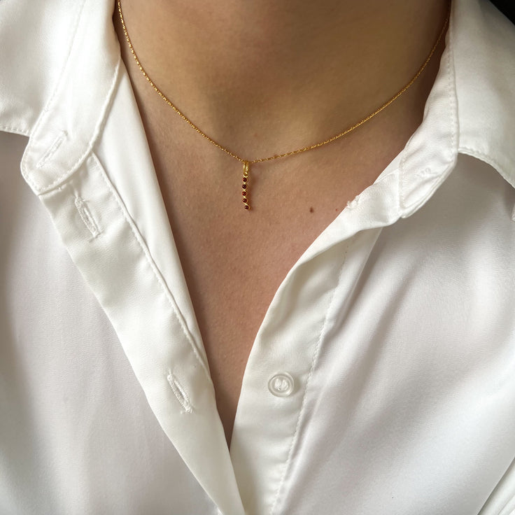 Outlet Choker Bolitas Rojas