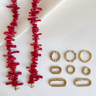 Basis-Halsband aus roter Koralle