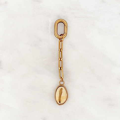 Bikini Charm mit Kaurimuschel Buxon Verschluss