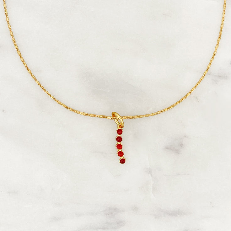 Outlet Choker Bolitas Rojas