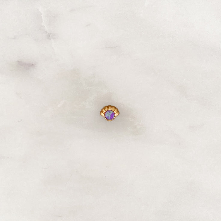 Ohrstecker Violette Muschel
