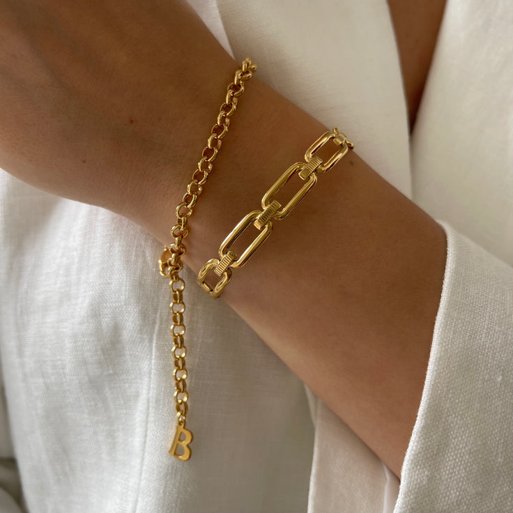 Rolo Bracelet Medium Initial