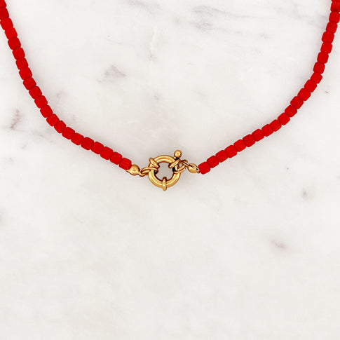 Choker Halsband Rote Würfel