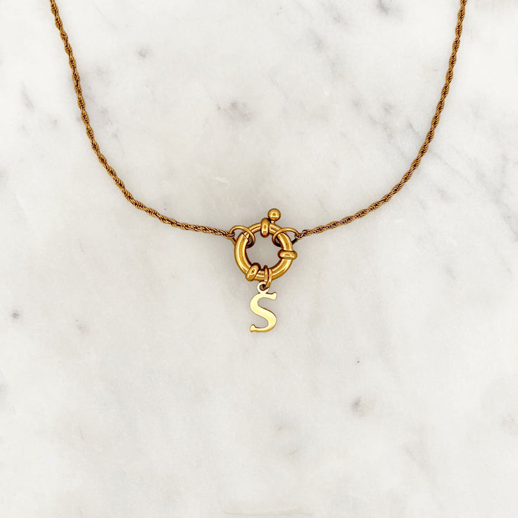 Twisted Necklace Initial