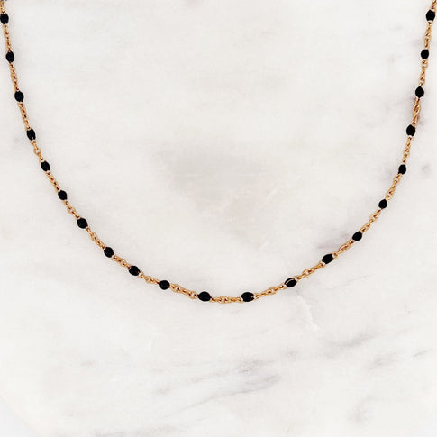 Base Black Dots Necklace - ByNouck Jewelry