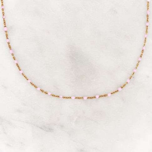 Base Cherry Blossom Dots Necklace - ByNouck Jewelry