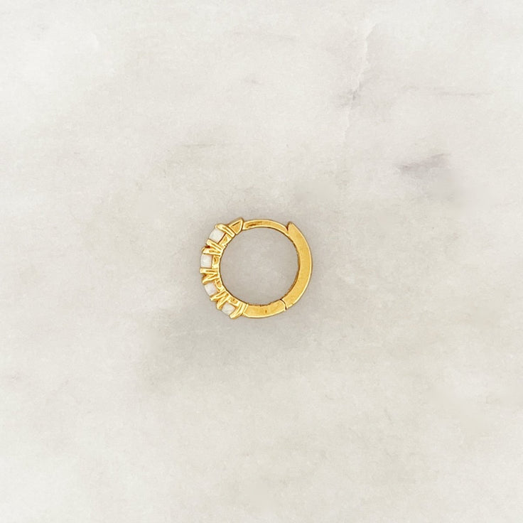 Base Opal Hoop - ByNouck Jewelry