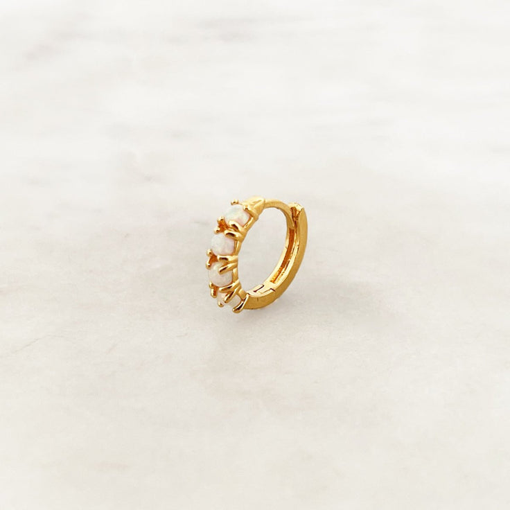 Base Opal Hoop - ByNouck Jewelry