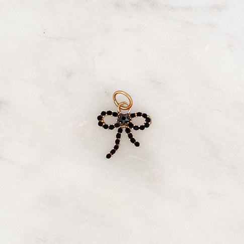 DYO Black Rhinestone Bow - ByNouck Jewelry