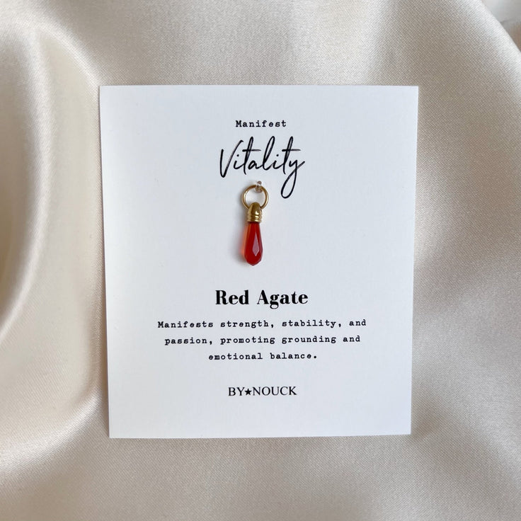 DYO Manifest Stone Red Agate - ByNouck Jewelry