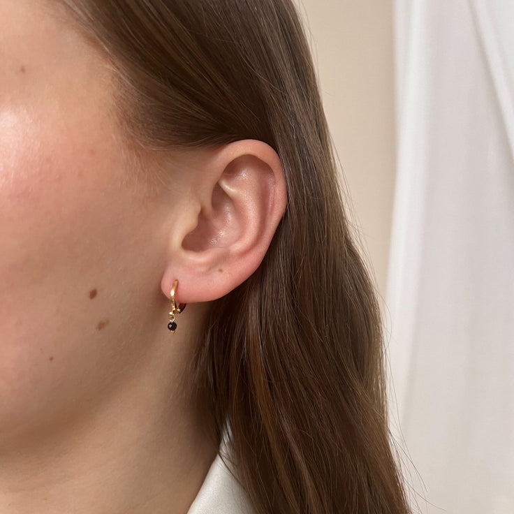 Earring Black Bead - ByNouck Jewelry