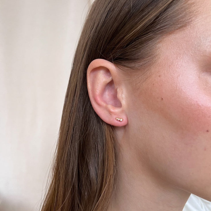 Earstud Pearl Dots - ByNouck Jewelry