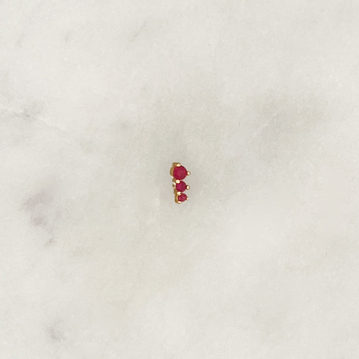 Earstud Pink Dots - ByNouck Jewelry