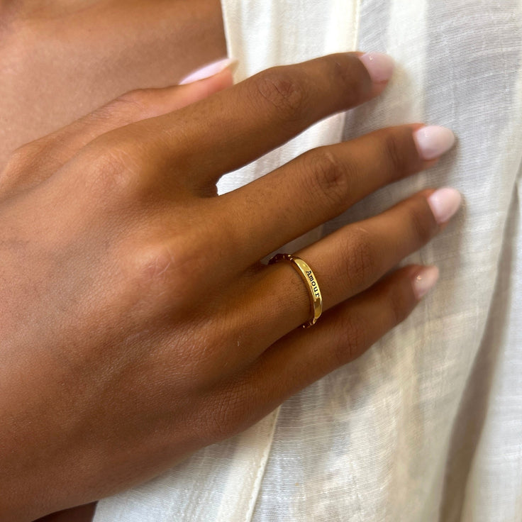 Engrave Ring Bar - ByNouck Jewelry