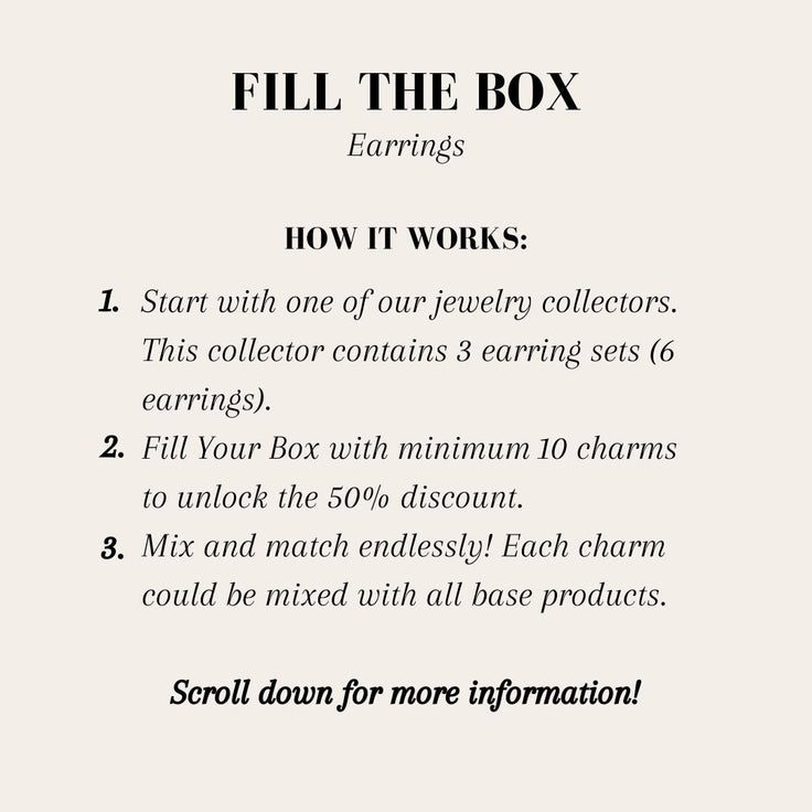 Fill The Box - 3 Earring Sets - ByNouck Jewelry