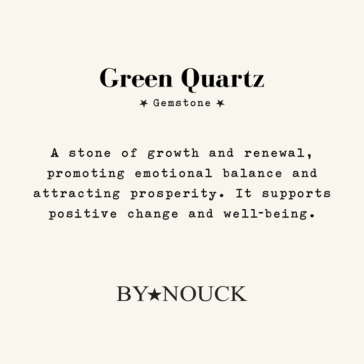 Hoop Green Quartz Oval - ByNouck Jewelry