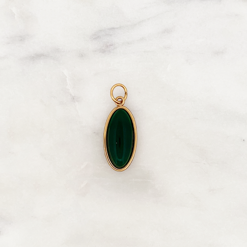 DYO Oval Stone Green Agate