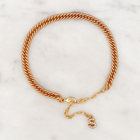 Armband Glänzende Initialen