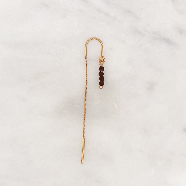 Long Chain Brown Beads - ByNouck Jewelry