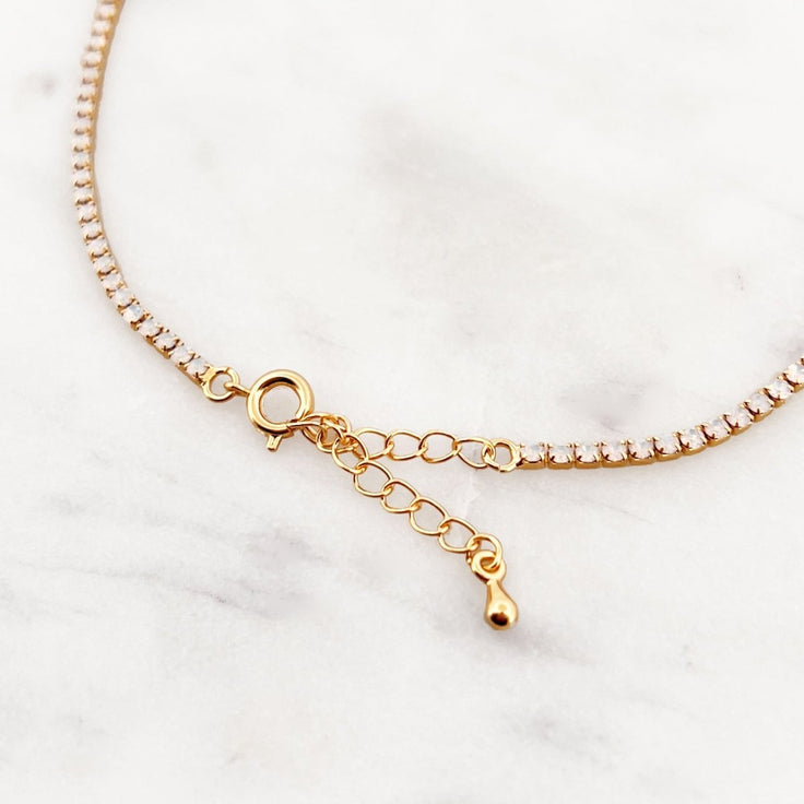Milky Rhinestone Choker - ByNouck Jewelry