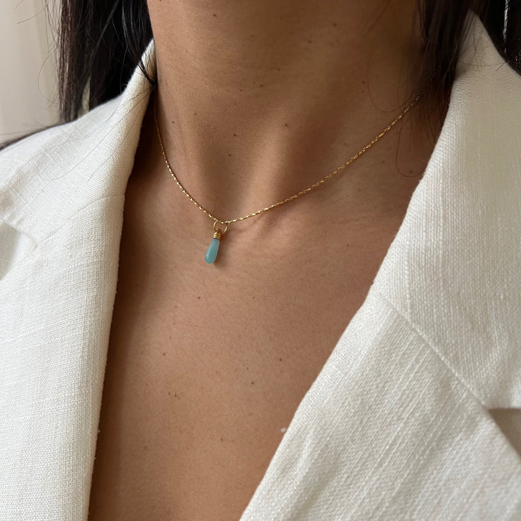 Necklace Manifest Stone Amazonite - ByNouck Jewelry