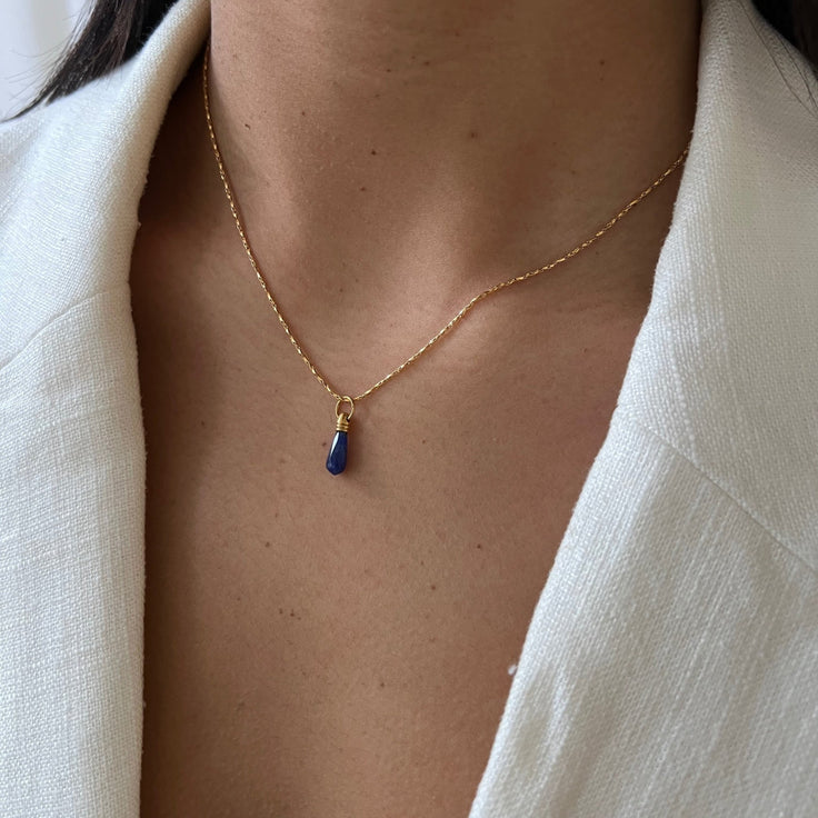 Necklace Manifest Stone Lapis Lazuli - ByNouck Jewelry
