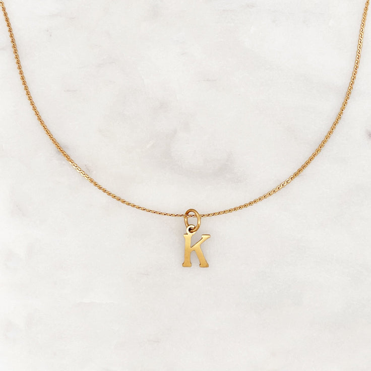 Necklace Medium Initial - ByNouck Jewelry