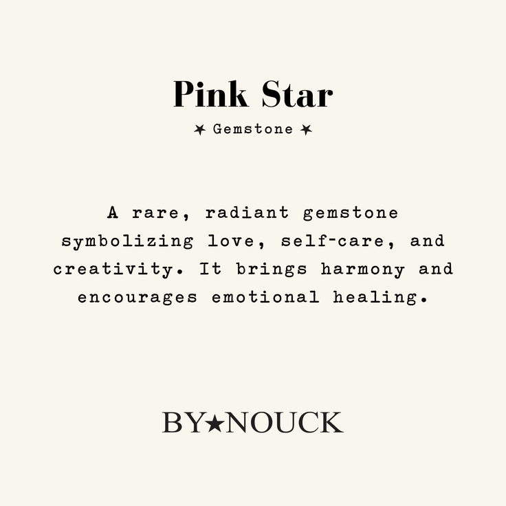 Pink Star Ring - ByNouck Jewelry