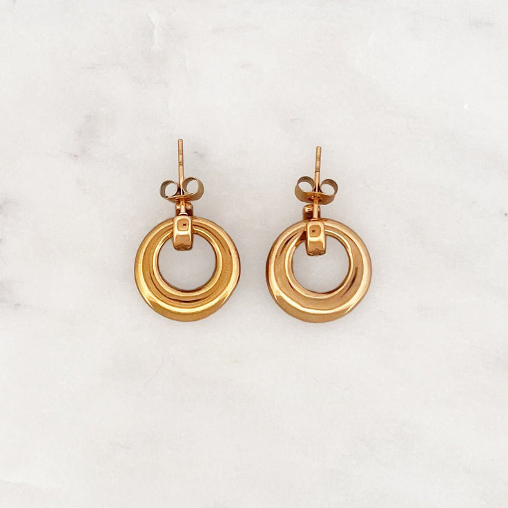 Round Pendant Hoop Set - ByNouck Jewelry