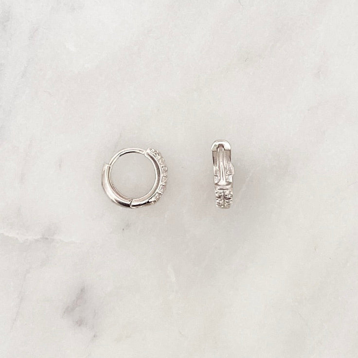 Sample Shiny Hoop Set Silverplated - ByNouck Jewelry