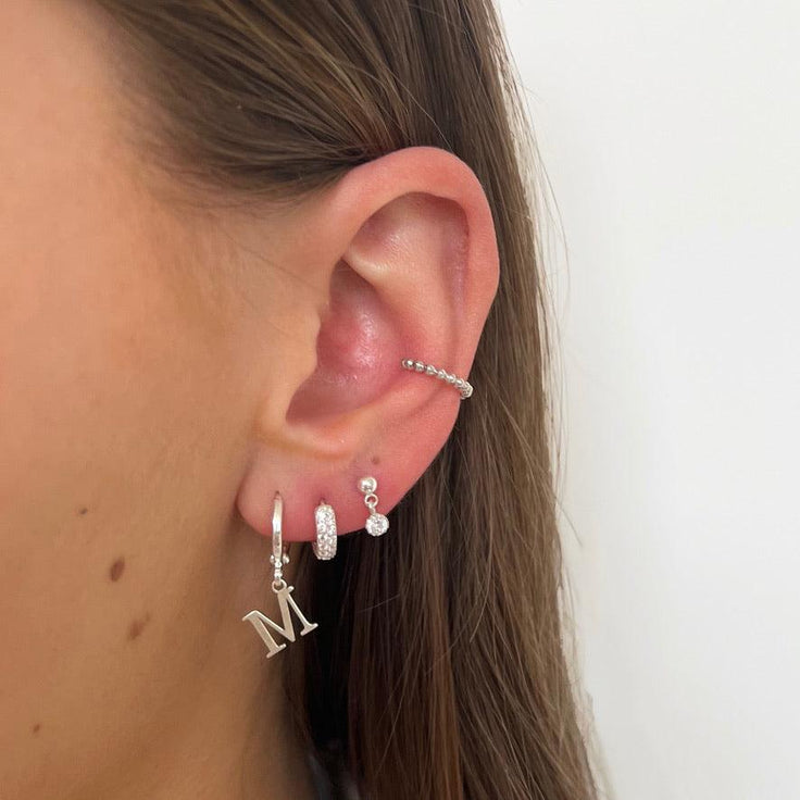 Sample Shiny Hoop Set Silverplated - ByNouck Jewelry