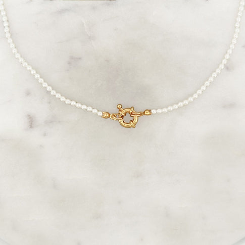 Small Shell Pearls Choker - ByNouck Jewelry
