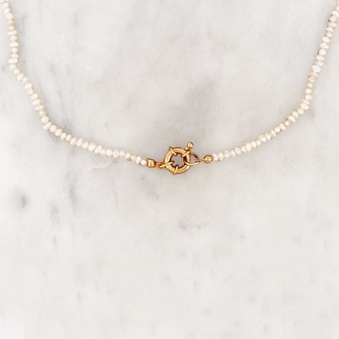 White Pearl Choker - ByNouck Jewelry