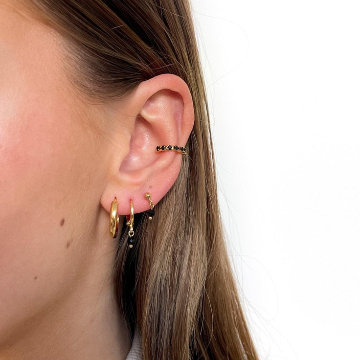 Earring Black Bead - ByNouck Jewelry