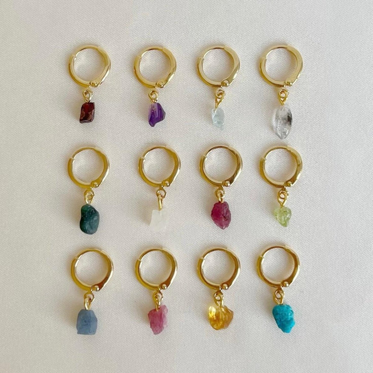 Earring Tiny Birthstone - ByNouck Jewelry