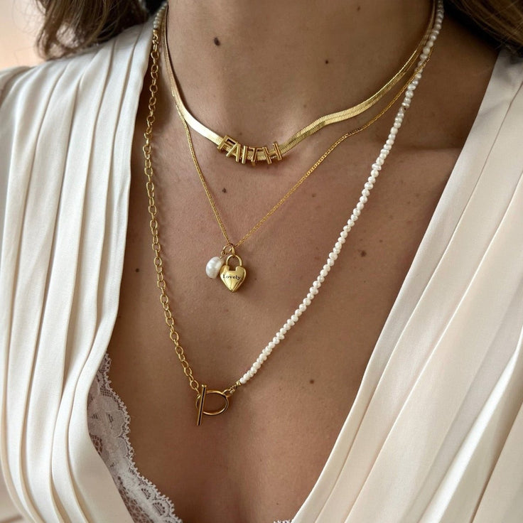 Flat Name Necklace - ByNouck Jewelry
