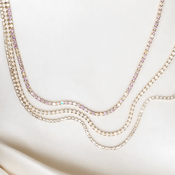 Milky Rhinestone Choker - ByNouck Jewelry